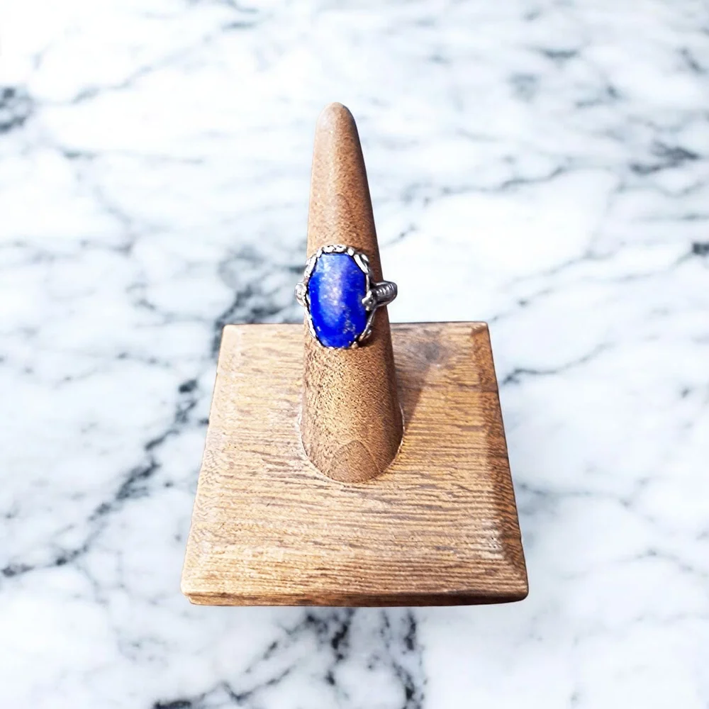 ✨️Lapis Lazuli Sterling Silver Filigree MCM Gorgeus Ring Size 6.25-6.5!